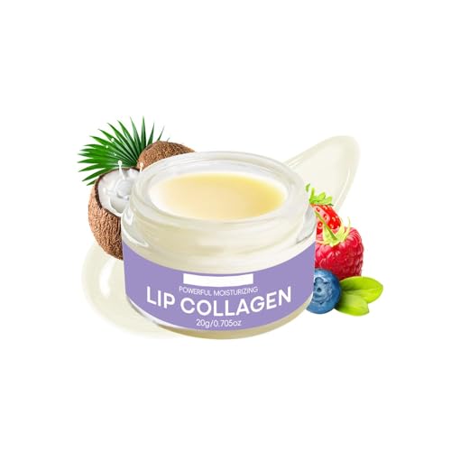 Collagen Lip Mask, Overnight Lip Sleeping Mask Natural Hydrating & Plumping Lip Treatment for Dry, Chapped Lips, Gentle Peeling Balm for Smooth, Elastic Lips, Reduce Repair Lip Lines von New Cover