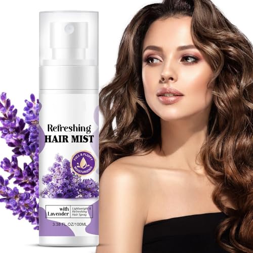 New Cover Lavendel-Haarnebel-Spray, leicht, feuchtigkeitsspendend, mit Keratin und Aloe, 100 ml, tragbare Frizz-Kontrolle für trockenes, geschädigtes Haar New Cover Lavendel-Haarnebel-Spray, leicht, feuchtigkeitsspendend, mit Keratin und Aloe, 100 ml, tragbare Frizz-Kontrolle für trockenes, geschädigtes Haar von New Cover