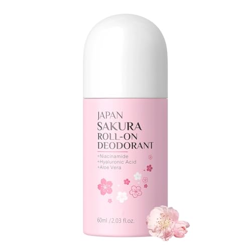 XJBD Deo Roll-On für Damen und Herren, 60 ml, langanhaltende Sakura-Geruchskontrolle und Schweißschutz, nicht haftende Formel mit Hyaluronsäure und Aloe, alle Hauttypen XJBD Deo Roll-On für Damen und Herren, 60 ml, langanhaltende Sakura-Geruchskontrolle und Schweißschutz, nicht haftende Formel mit Hyaluronsäure und Aloe, alle Hauttypen von New Cover