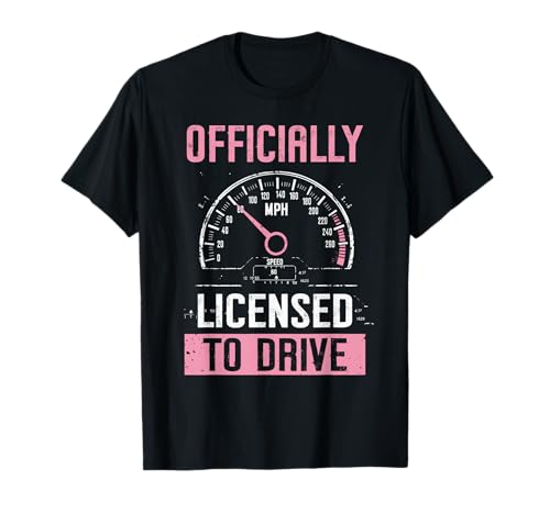 Offizielles Lizenzprodukt für Drive Girls New Drivers License 2025 T-Shirt von New Driver 2025 licensed to Drive Shirt Women