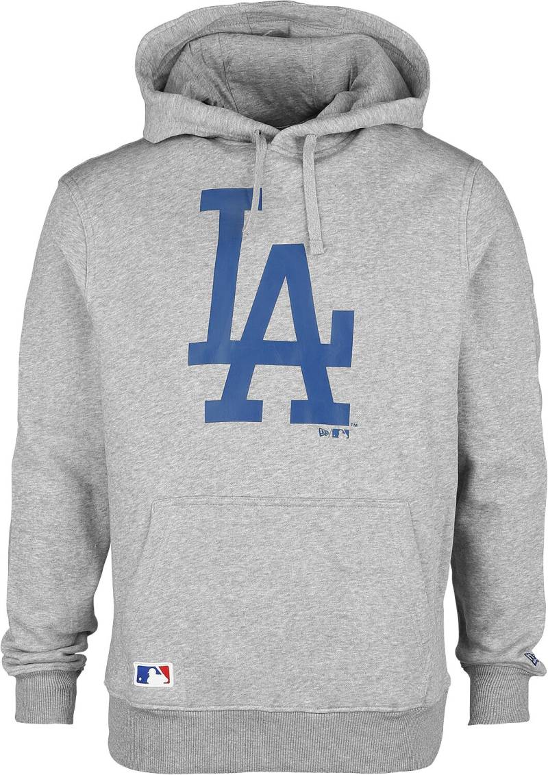 New Era - MLB Kapuzenpullover - Los Angeles Dodgers - S - für Männer - Größe S - hellgrau von New Era - MLB