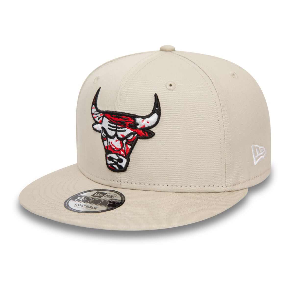 New Era - NBA 9FIFTY Seasonal Infill - Chicago Bulls Cap creme von New Era - NBA