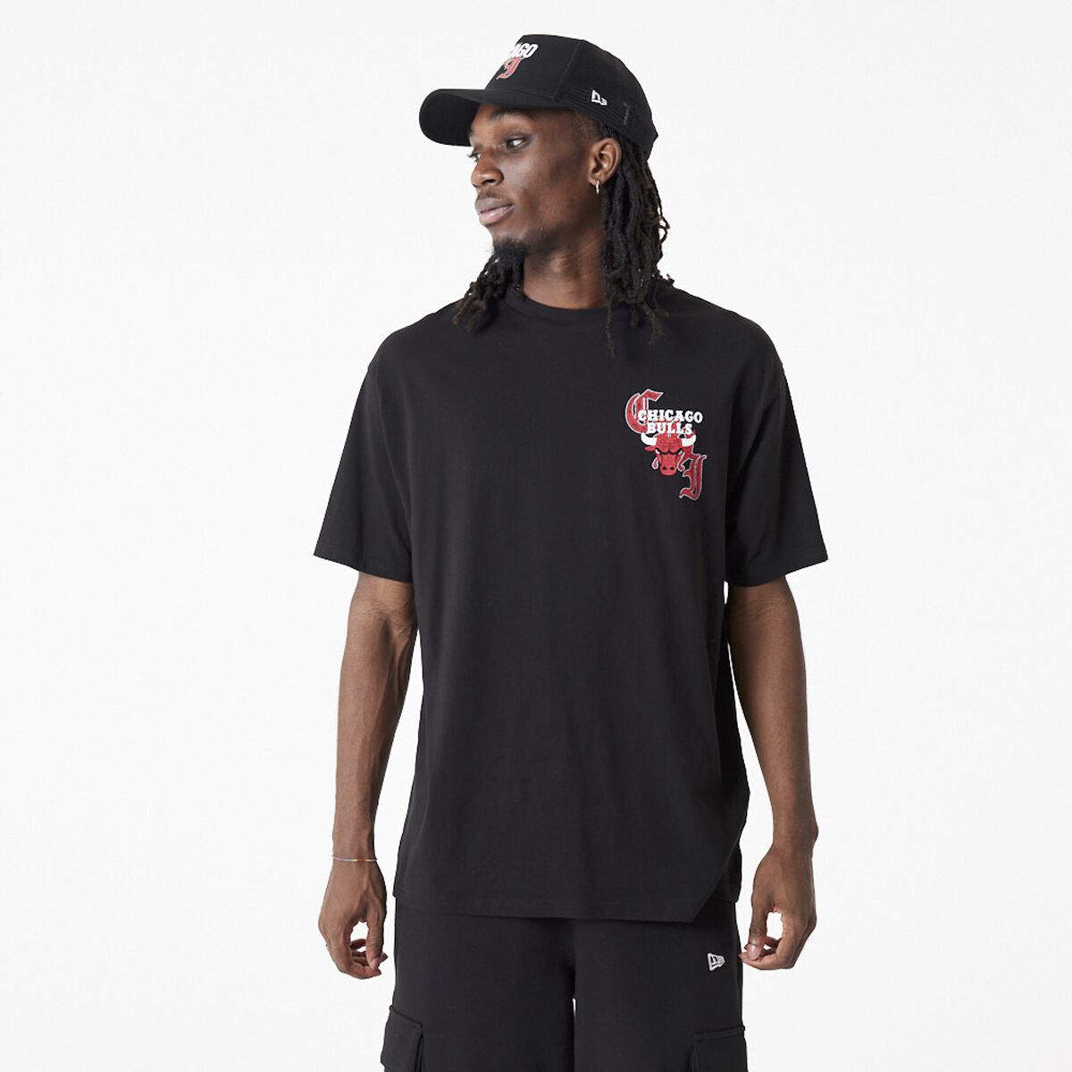 New Era - NBA T-Shirt - Chicago Bulls - S - für Männer - Größe S - schwarz von New Era - NBA