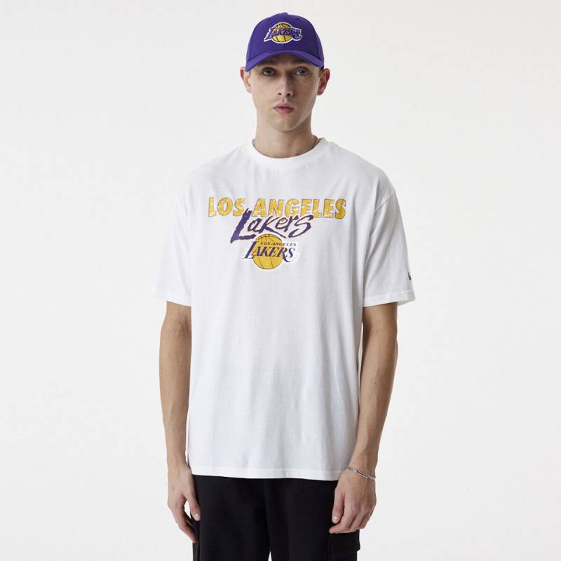 New Era - NBA T-Shirt - Los Angeles Lakers - S - für Männer - Größe S - weiß New Era - NBA T-Shirt - Los Angeles Lakers - S - für Männer - Größe S - weiß von New Era - NBA