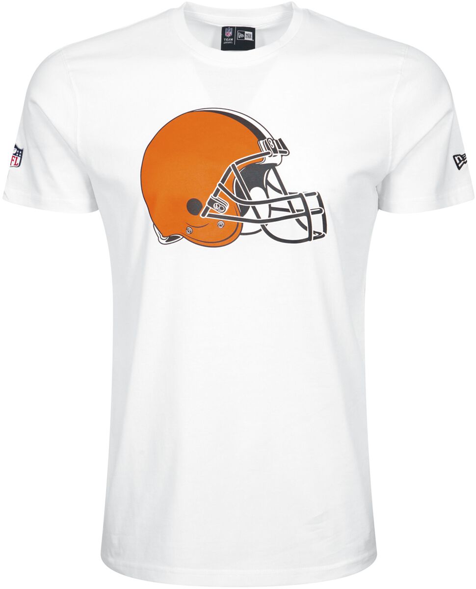 New Era - NFL T-Shirt - Cleveland Browns - S bis XXL - für Männer - Größe S - weiß von New Era - NFL