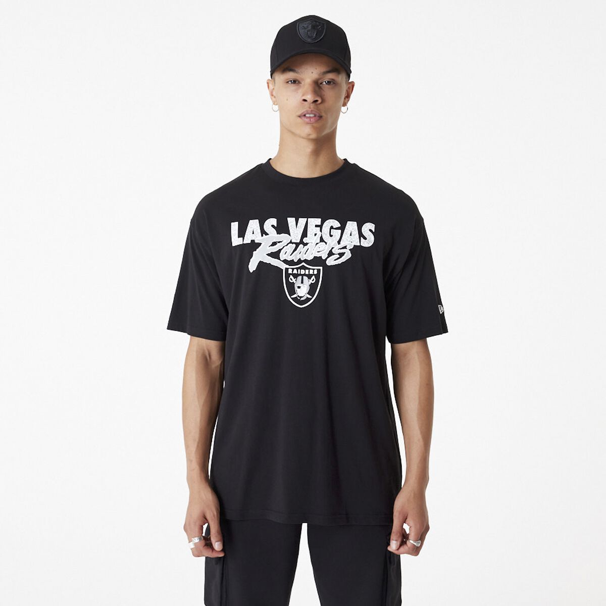 New Era - NFL T-Shirt - Las Vegas Raiders - S bis XL - für Männer - Größe S - schwarz von New Era - NFL