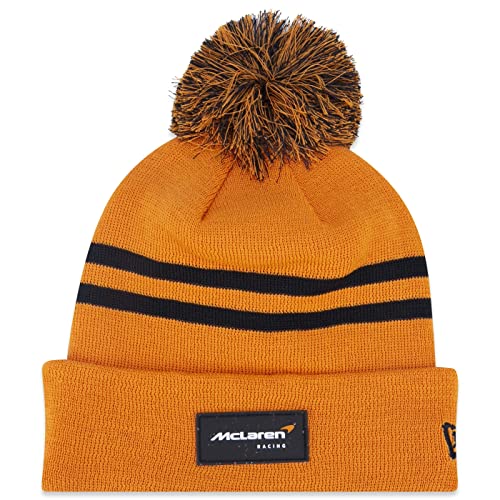 New Era 2023 McLaren Essential Cuff Pom Beanie (Papaya) von New Era