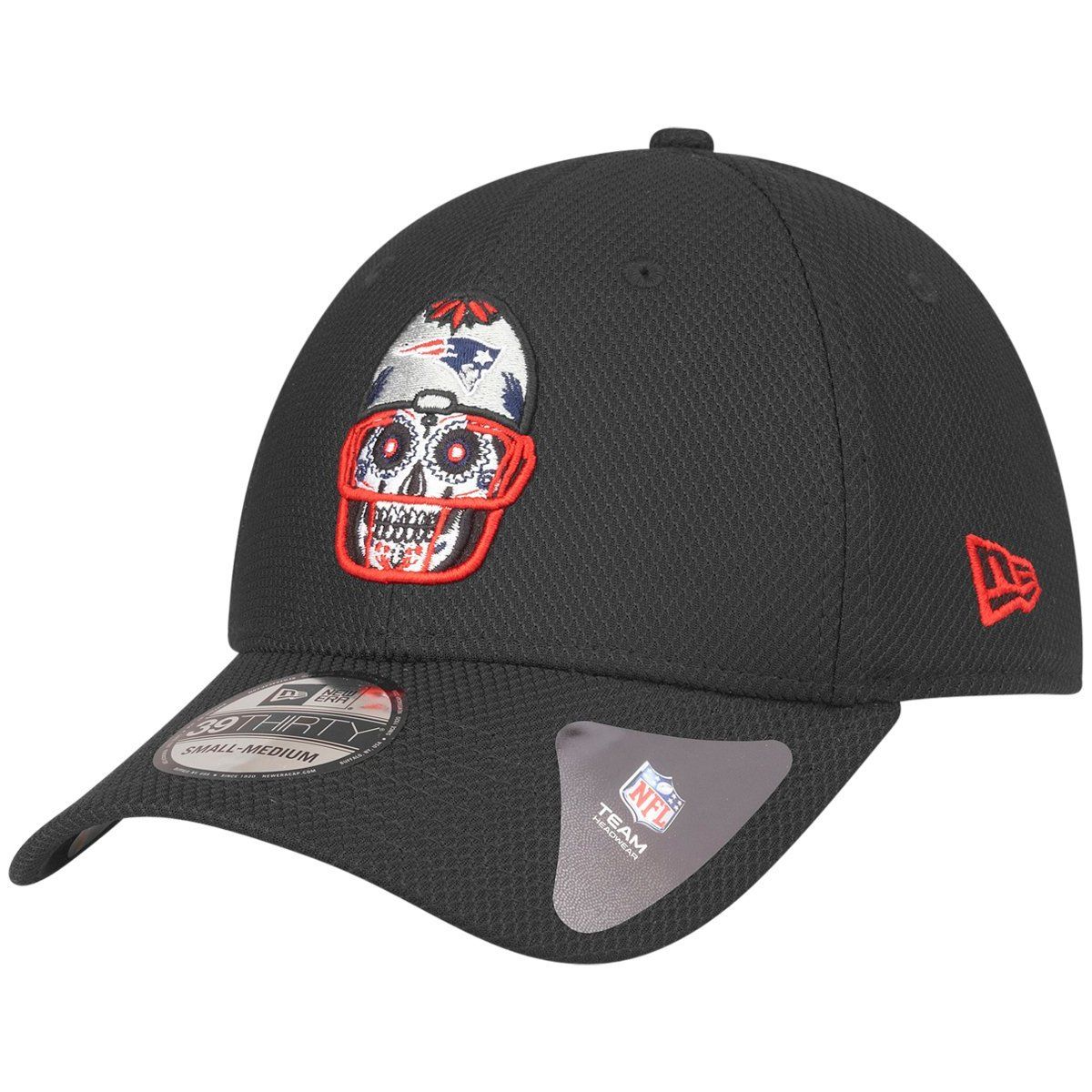 New Era 39Thirty Cap SUGAR SKULL New England Patriots von New Era