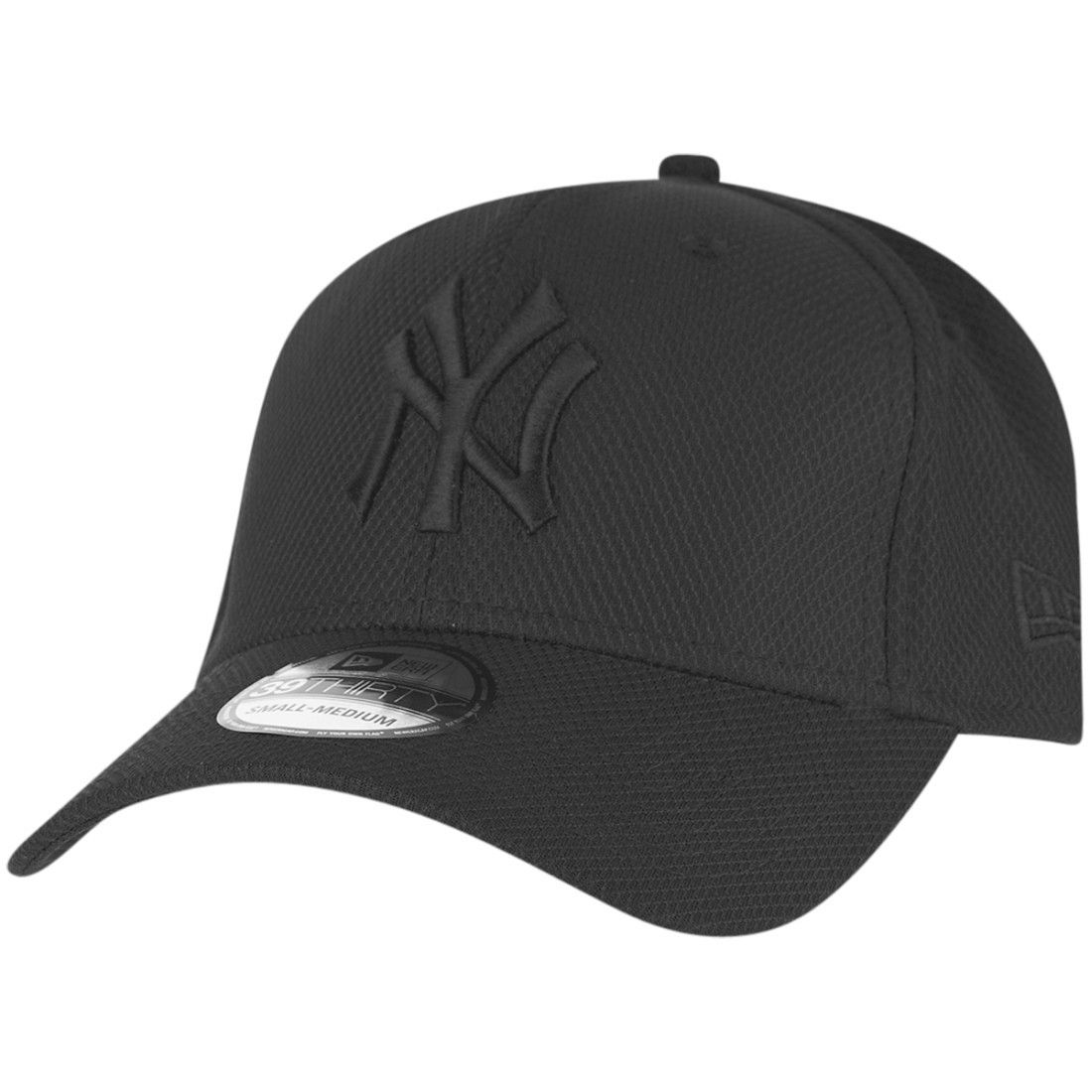 New Era 39Thirty Diamond Cap - NY Yankees schwarz von New Era
