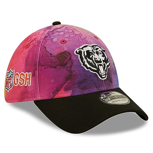New Era 39Thirty NFL CC Bears Cap Basecap Baseballcap Fullcap Curved Brim Chicago Damen/Herren - Hinten geschlossen, mit Schirm Herbst Sommer Frühjahr Winter Frühling-Sommer Herbst-Winter - L/XL von New Era