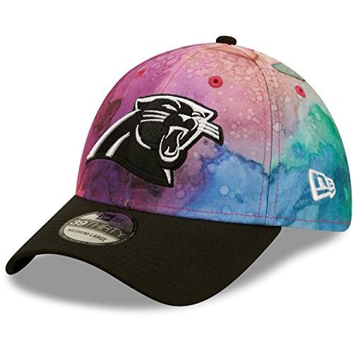 New Era 39Thirty NFL CC Panthers Cap Basecap Baseballcap Fullcap Curved Brim Carolina Damen/Herren - Hinten geschlossen, mit Schirm Winter Herbst-Winter - M/L (57-59 cm) bunt von New Era