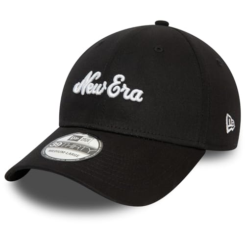 New Era 39Thirty Stretch Cap - Brand Script schwarz - M/L von New Era