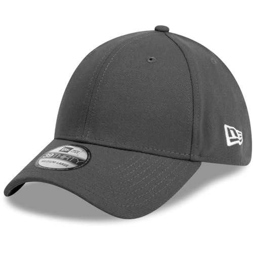 New Era 39Thirty Stretch Cap - Essential Charcoal - M/L von New Era