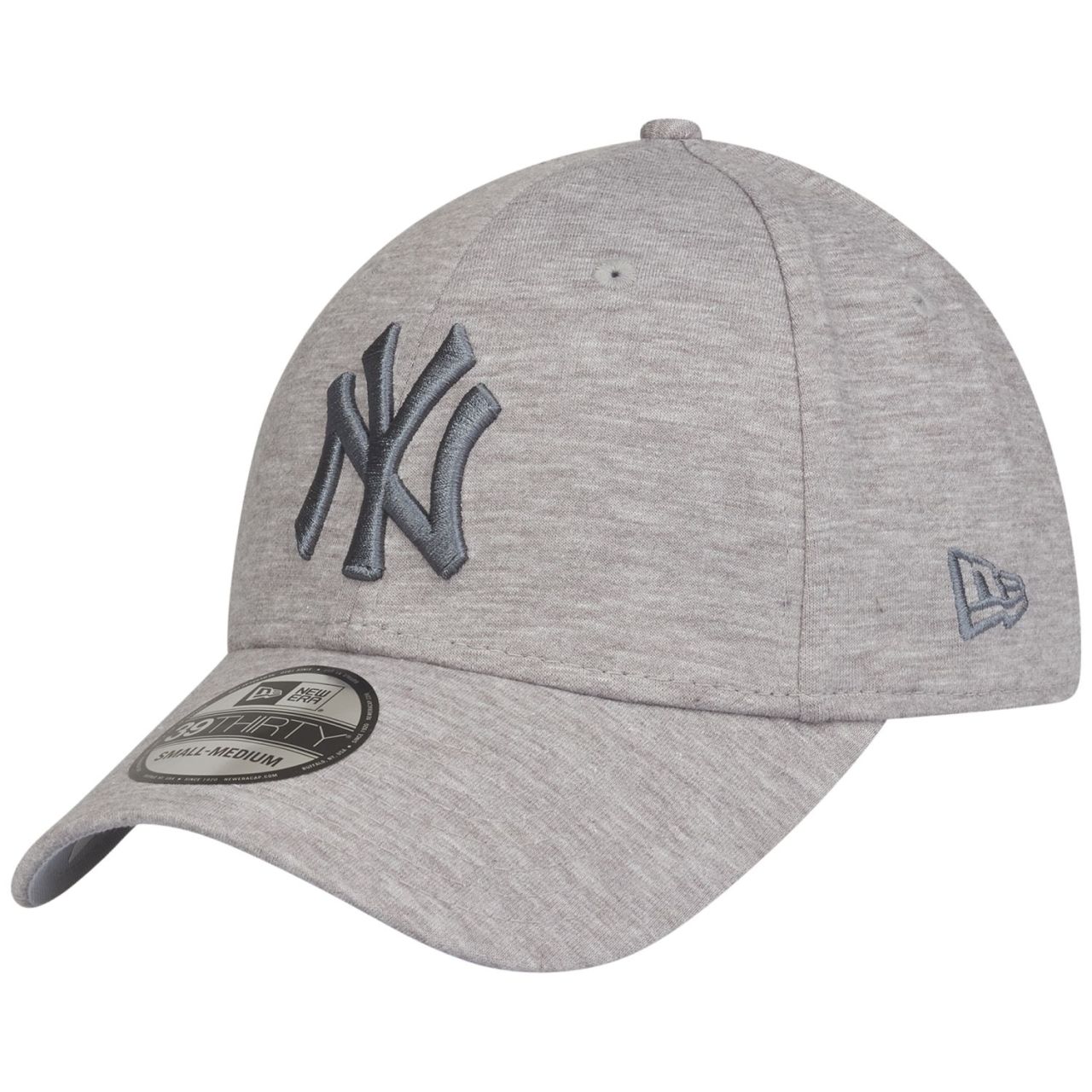 New Era 39Thirty Stretch Cap - JERSEY New York Yankees grau von New Era