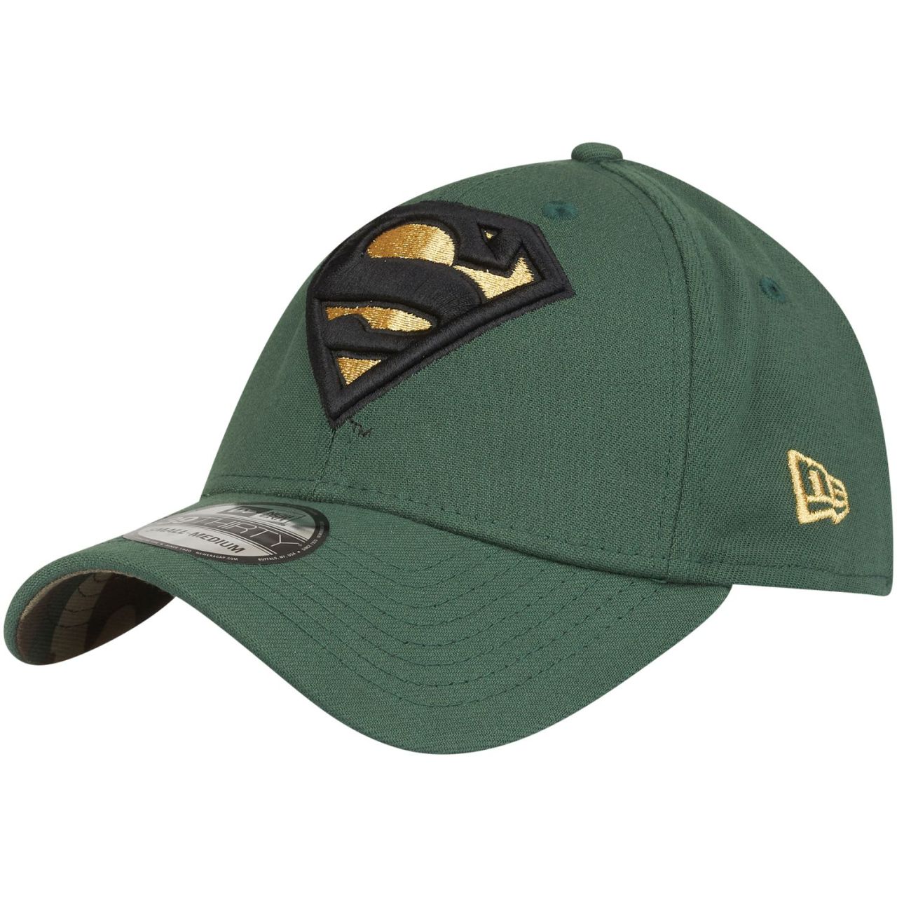 New Era 39Thirty Stretch Cap - SUPERMAN cilantro / camo von New Era