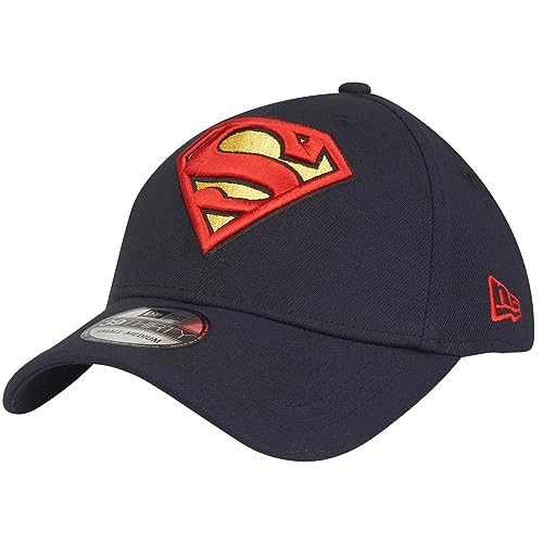 New Era 39Thirty Stretch Cap - Superman Navy - L/XL von New Era