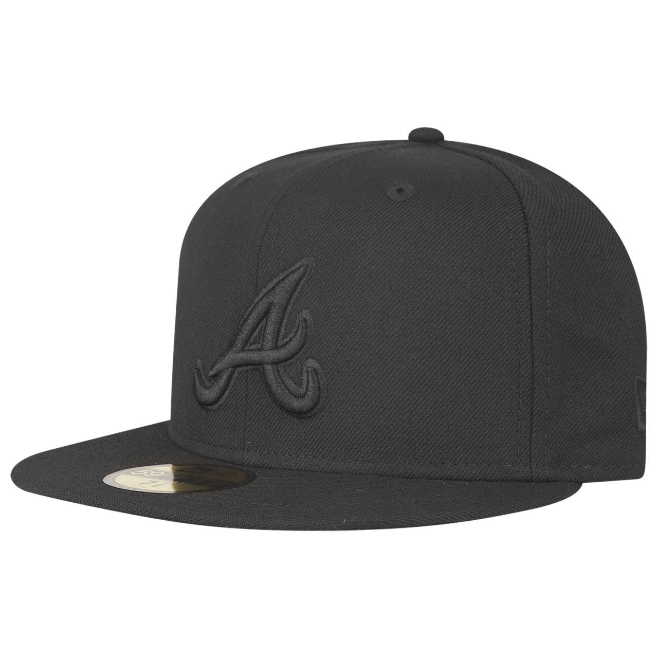 New Era 59Fifty Cap - MLB BLACK ON BLACK Atlanta Braves von New Era