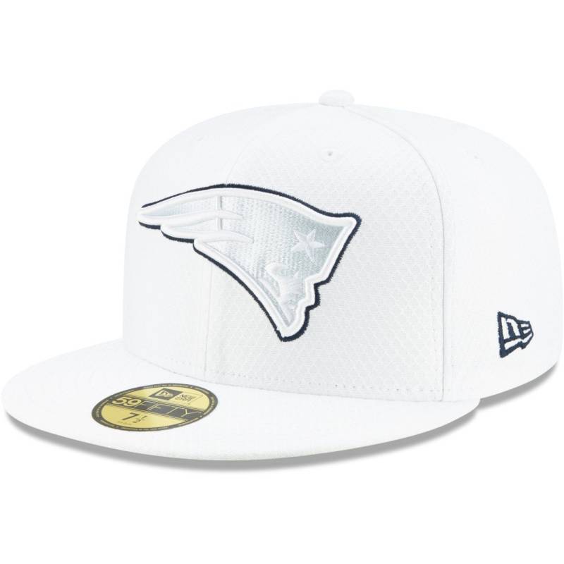 New Era 59Fifty Cap - PLATINUM Sideline New England Patriots von New Era