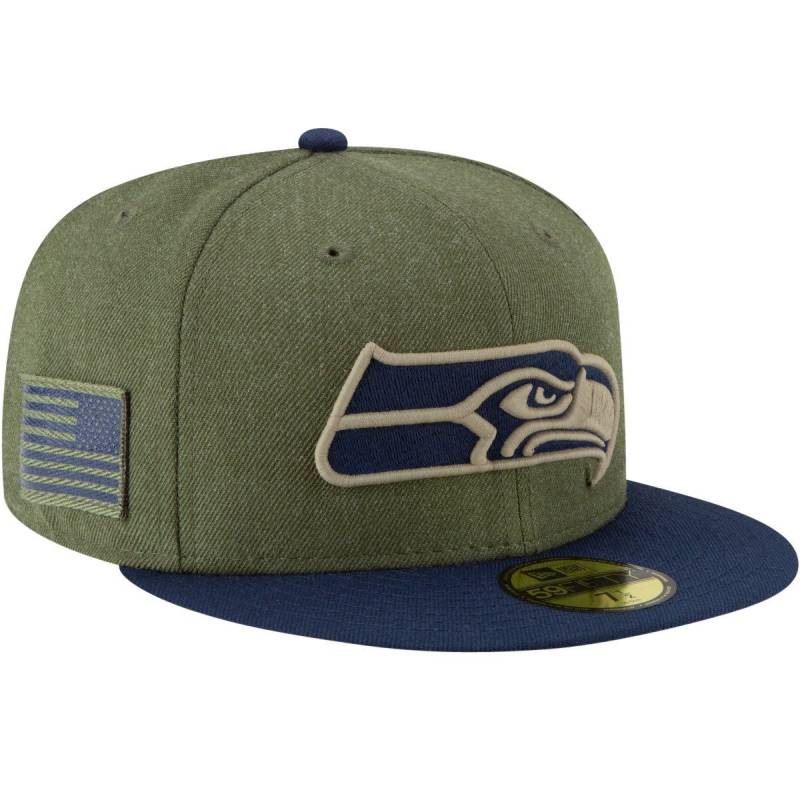 New Era 59Fifty Cap - Salute to Service Seattle Seahawks von New Era