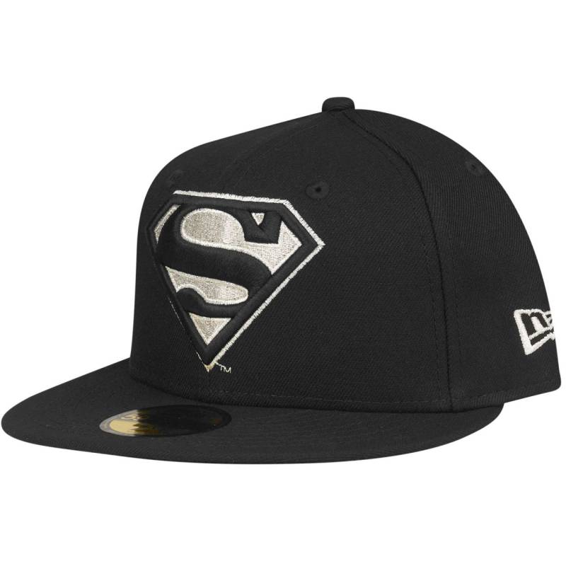 New Era 59Fifty Fitted Cap - SUPERMAN schwarz / silber von New Era