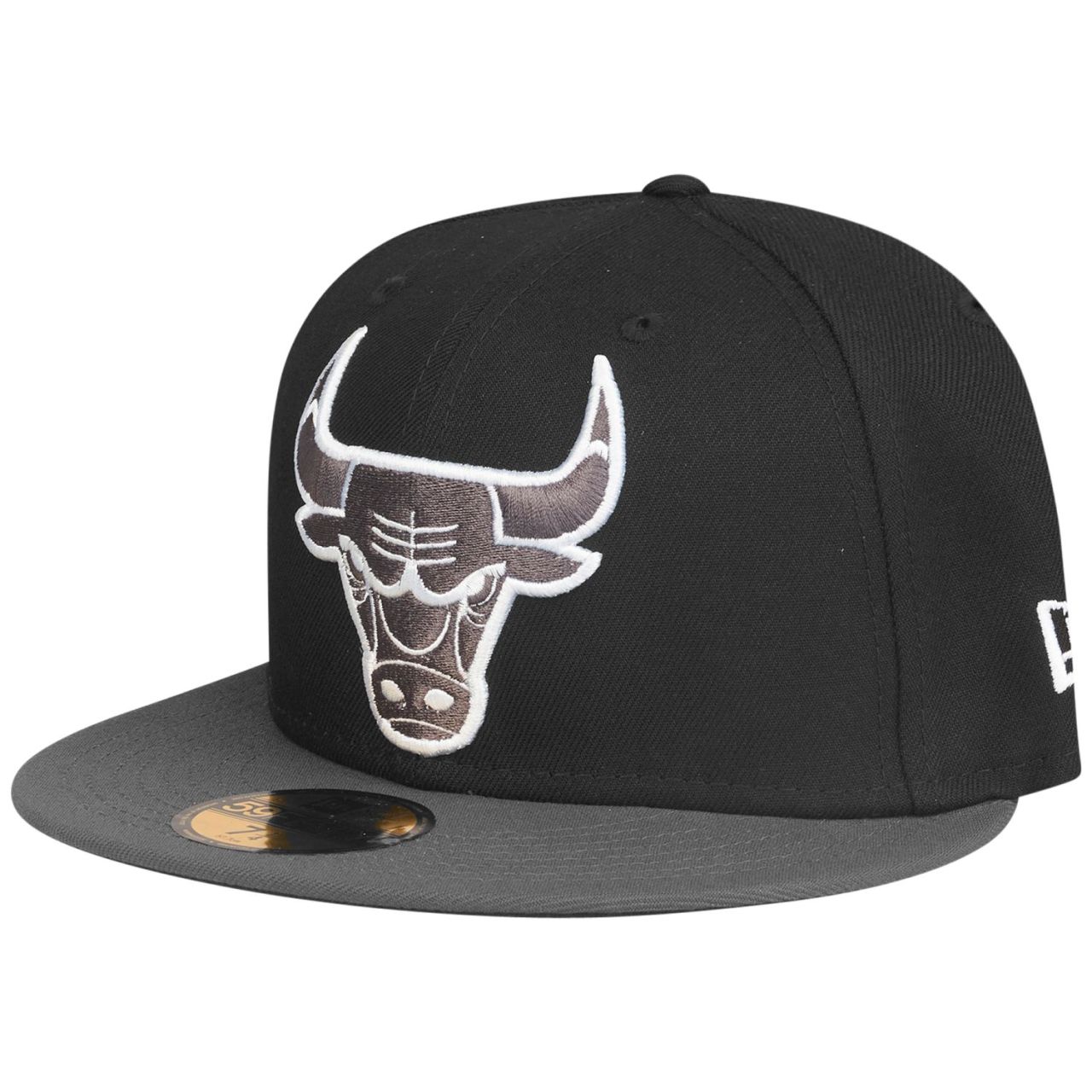 New Era 59Fifty Fitted Cap - XL LOGO Chicago Bulls schwarz von New Era