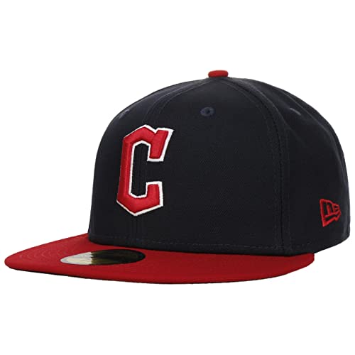 New Era 59Fifty MLB Ac Perf Emea Guardians Cap Basecap Baseballcap Fitted Flat Brim Cleveland Herren - Hinten geschlossen, mit Schirm Herbst Sommer Frühjahr Winter Frühling-Sommer Herbst-Winter - 7 von New Era