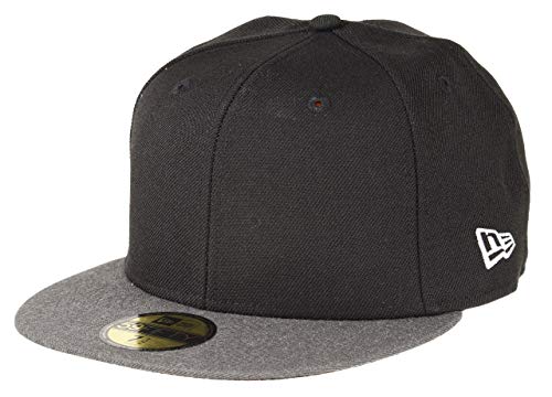 New Era Blank Black/Heather Graphite 59Fifty Basecap - 7 3/8-59cm (L) von New Era