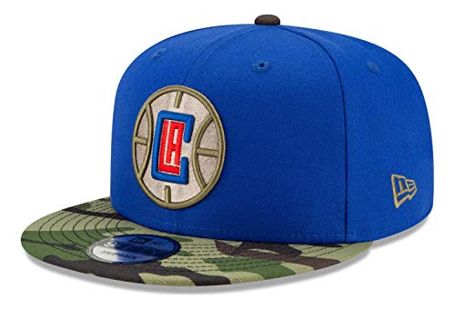 New Era 9Fifty ASTAG Camo Clippers Cap Basecap Baseballcap Flat Brim Snapback NBA LA Los Angeles Herren - Snapback, mit Schirm Winter Herbst Frühjahr Sommer Frühling-Sommer Herbst-Winter - One Size von New Era