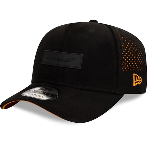 New Era 9Fifty Curved Snapback Cap - Suede McLaren - S/M von New Era