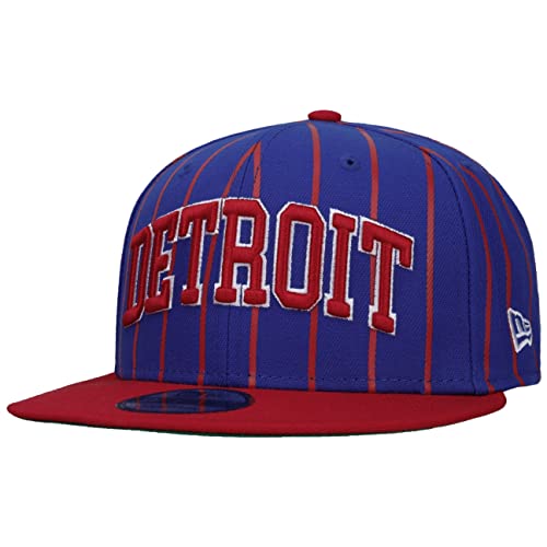 New Era 9Fifty NBA Detroit Pistons Cap Basecap Baseballcap Snapback Herren - Snapback, mit Schirm Winter Herbst-Winter - One Size dunkelblau von New Era