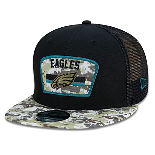 New Era 9Fifty Salute to Service Eagles Cap Basecap Baseballcap Flat Brim Snapback NFL-Cap Damen/Herren - Snapback, mit Schirm Herbst-Winter Winter - One Size schwarz New Era 9Fifty Salute to Service Eagles Cap Basecap Baseballcap Flat Brim Snapback NFL-Cap Damen/Herren - Snapback, mit Schirm Herbst-Winter Winter - One Size schwarz von New Era