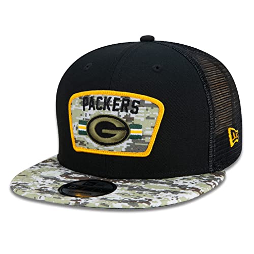 New Era 9Fifty Salute to Service Green Bay Packers Cap Baseballcap Flat Brim Snapback NFL-Cap Damen/Herren - Snapback, mit Schirm Herbst-Winter Winter - One Size schwarz New Era 9Fifty Salute to Service Green Bay Packers Cap Baseballcap Flat Brim Snapback NFL-Cap Damen/Herren - Snapback, mit Schirm Herbst-Winter Winter - One Size schwarz von New Era