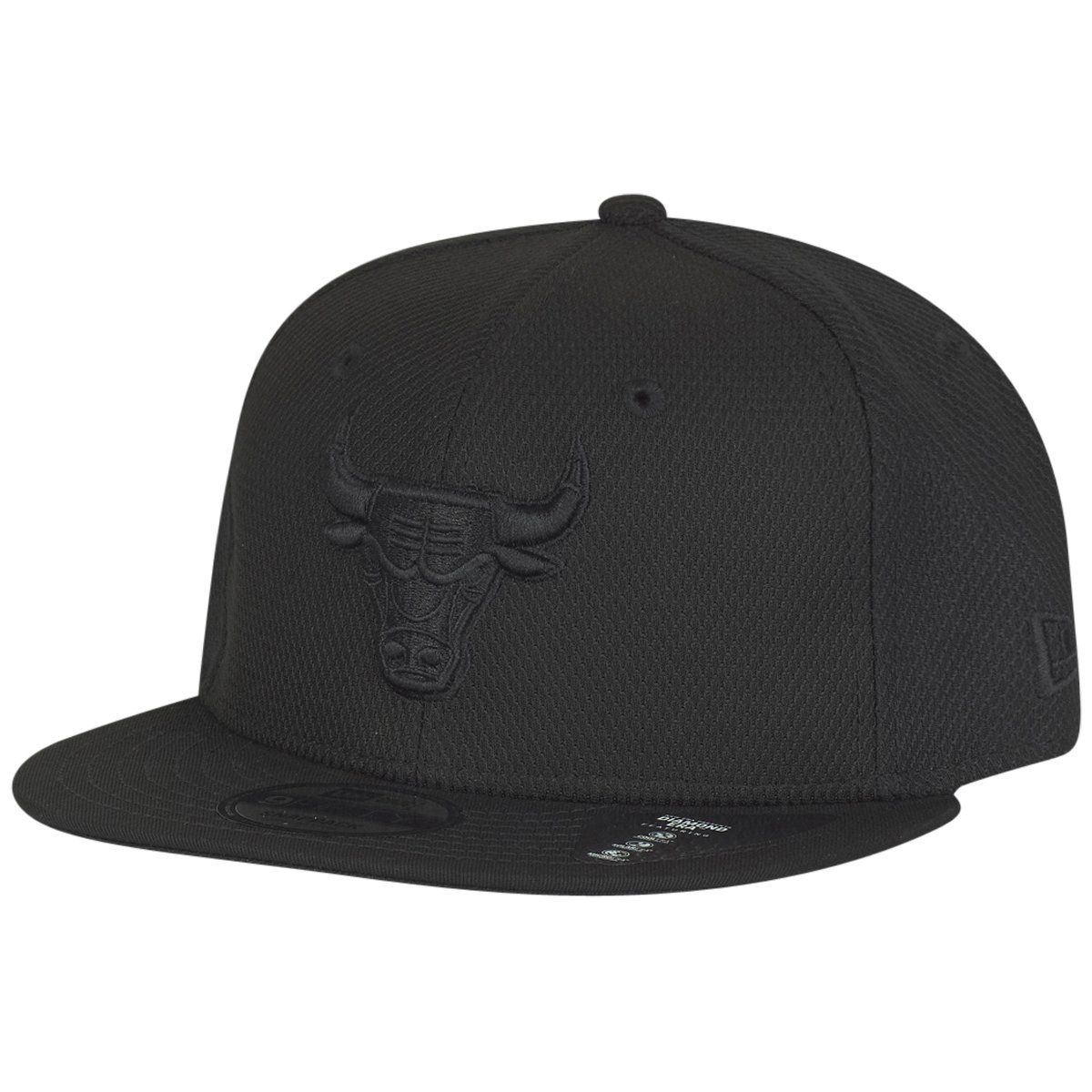 New Era 9Fifty Snapback Cap - DIAMOND Chicago Bulls schwarz von New Era