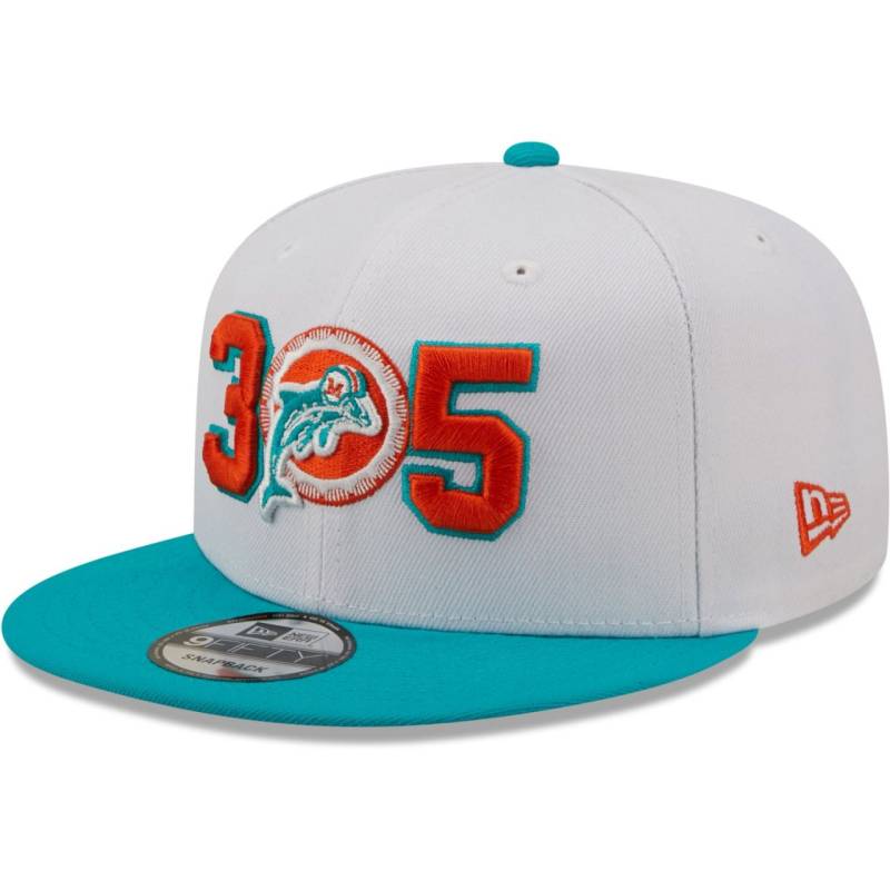 New Era 9Fifty Snapback Cap - RETRO Miami Dolphins 305 von New Era
