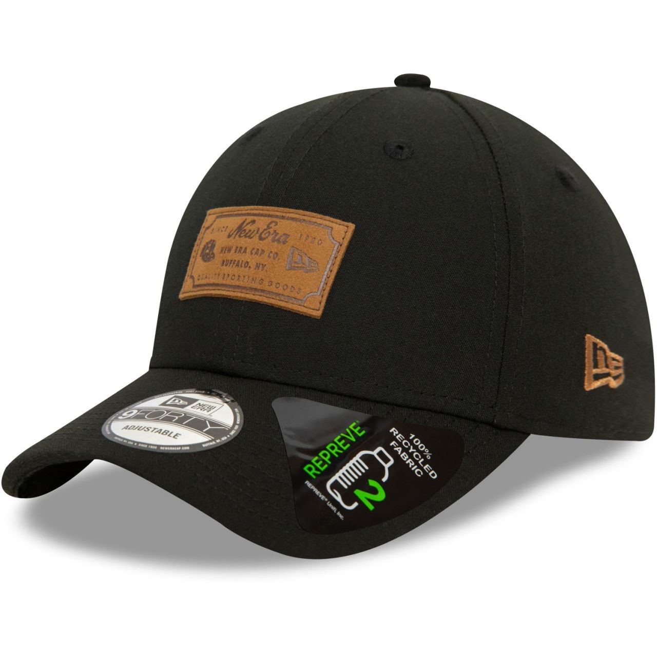 New Era 9Forty Adjustable Cap - HERITAGE BRAND PATCH schwarz von New Era