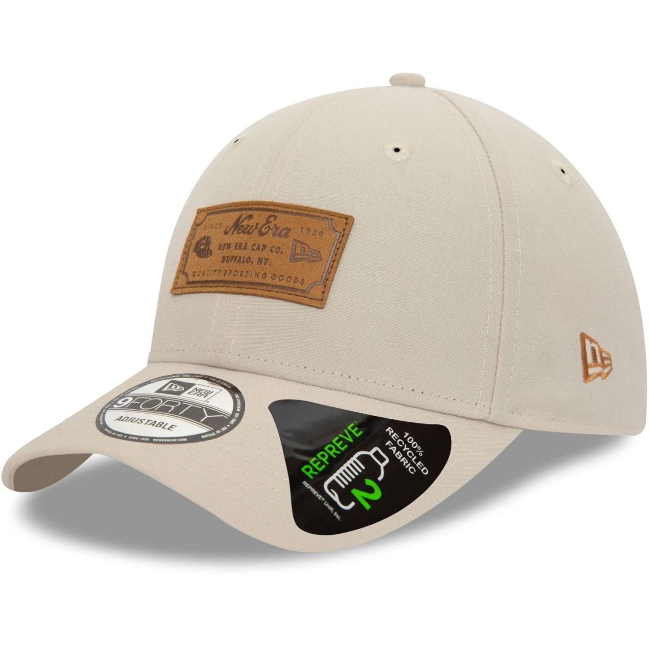 New Era 9Forty Adjustable Cap - HERITAGE BRAND PATCH stone von New Era