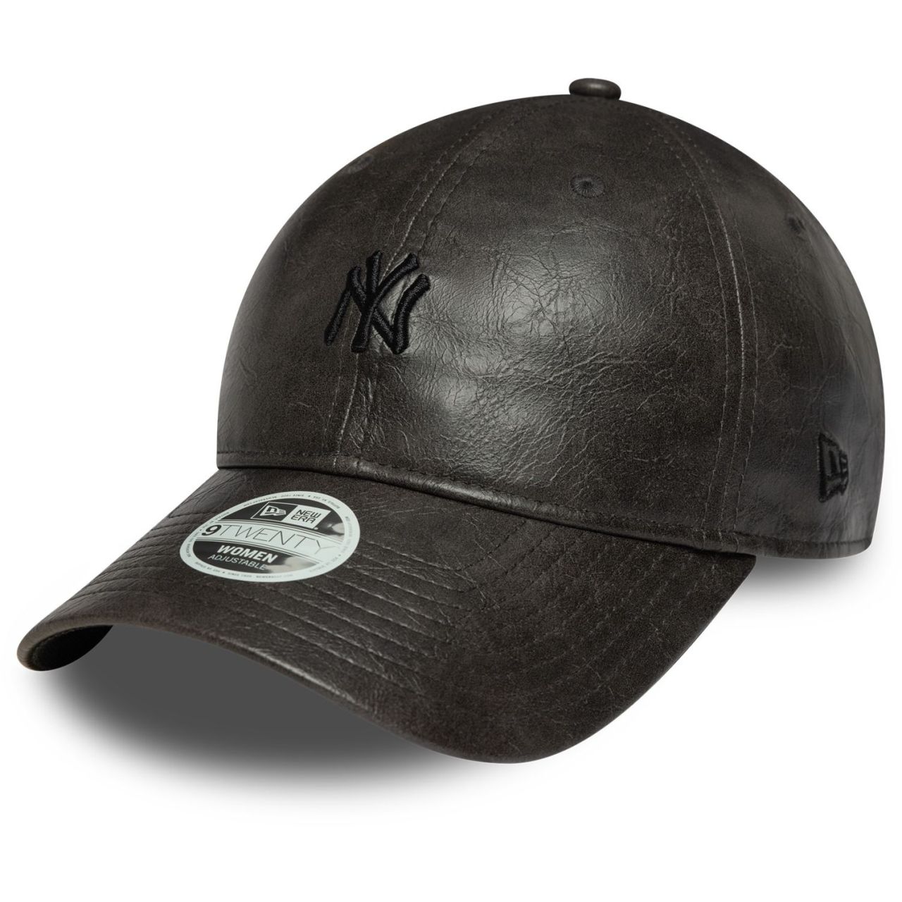 New Era 9Forty Damen Cap - KUNSTLEDER NY Yankees schwarz von New Era