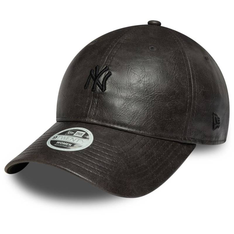 New Era 9Forty Damen Cap - KUNSTLEDER NY Yankees schwarz von New Era