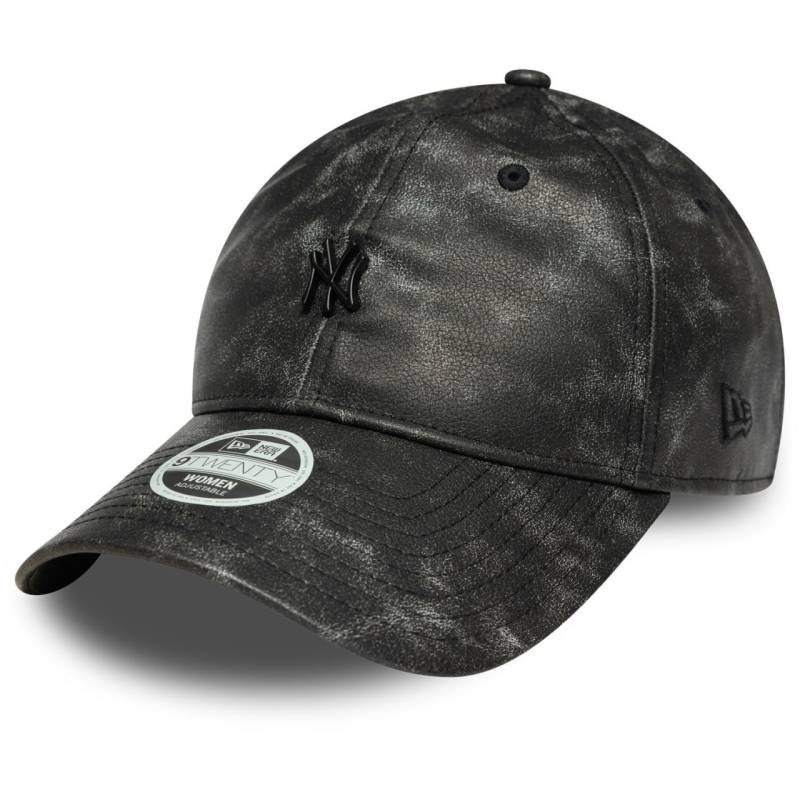 New Era 9Forty Damen Cap - KUNSTLEDER NY Yankees schwarz von New Era