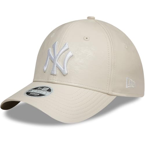 New Era 9Forty Damen Cap - Kunstleder NY Yankees beige von New Era