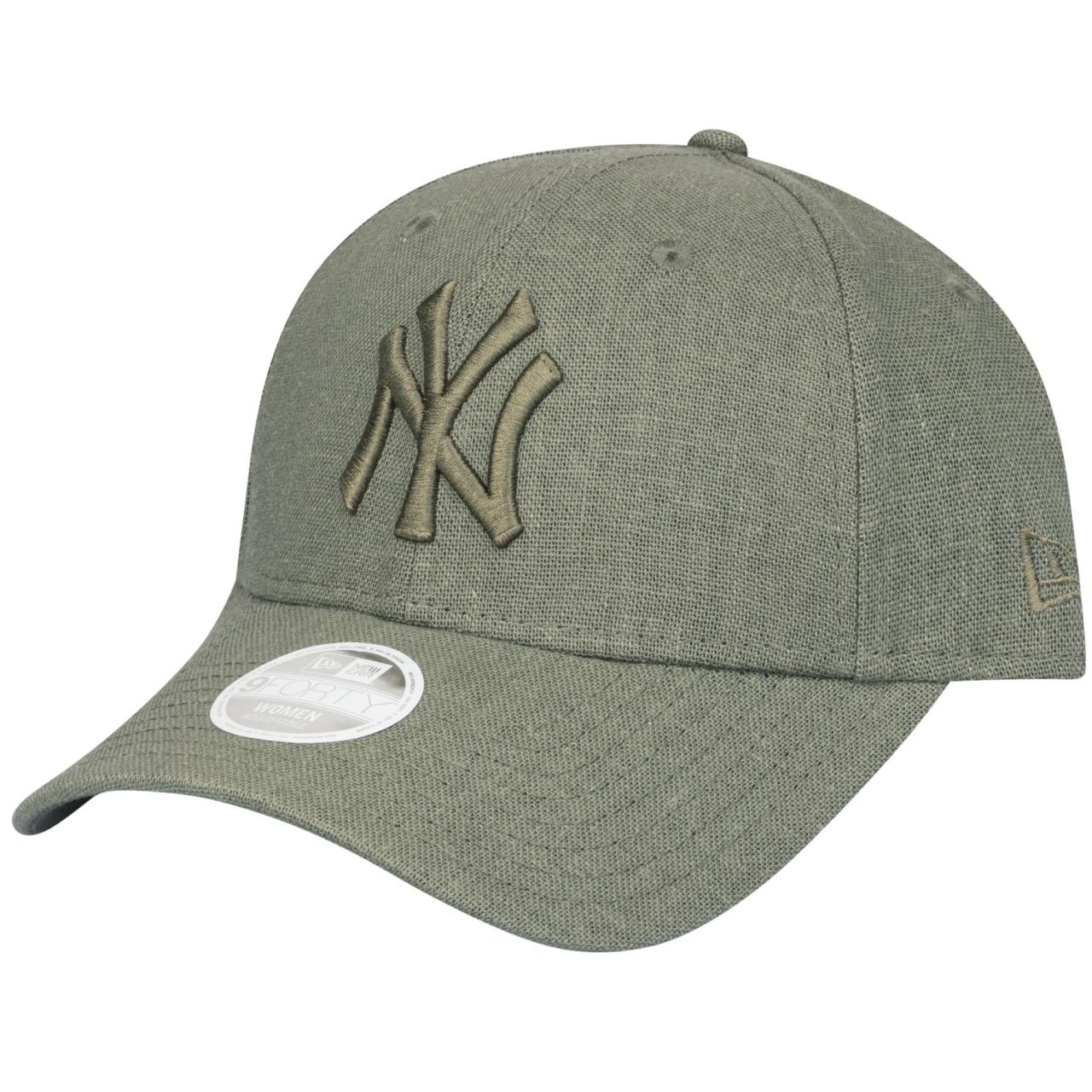 New Era 9Forty Damen Cap - LEINEN New York Yankees oliv New Era 9Forty Damen Cap - LEINEN New York Yankees oliv von New Era