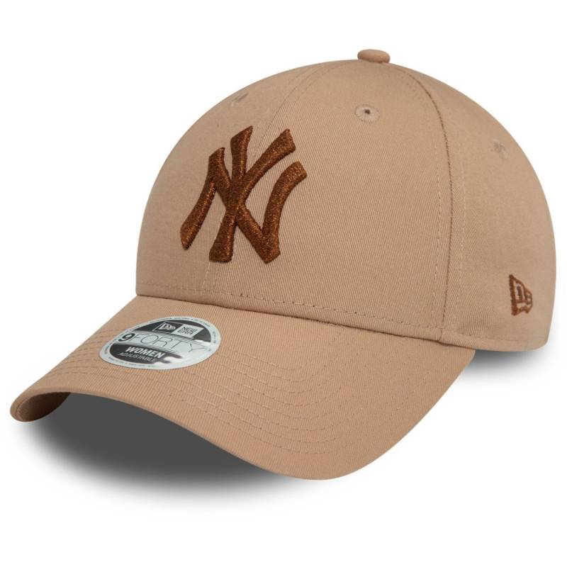 New Era 9Forty Damen Cap - METALLIC New York Yankees khaki von New Era