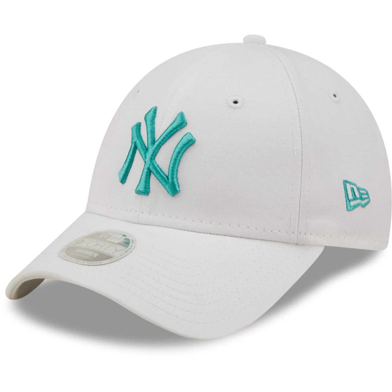 New Era 9Forty Damen Cap - New York Yankees weiß aqua von New Era