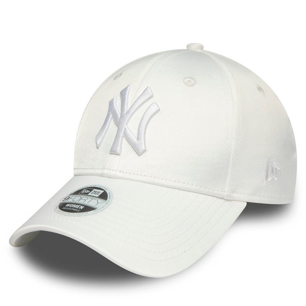 New Era 9Forty Damen Cap - SATIN New York Yankees weiß von New Era