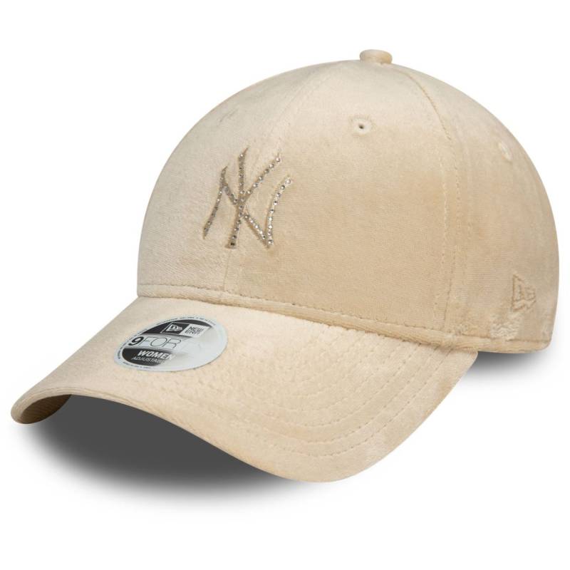 New Era 9Forty Damen Cap - VELOUR DIAMANTE NY Yankees beige von New Era