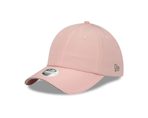 New Era 9Forty Kappe für Frauen rosa gebogener Schirm reflektierend Pferdeschwanz verstellbar offene Rückseite - One-Size von New Era