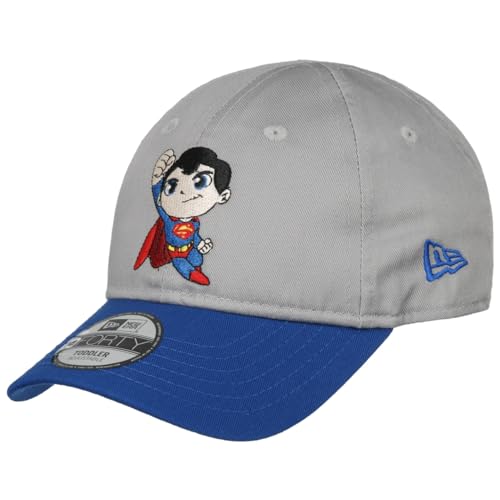 New Era 9Forty Kids Superman Grabaz Cap Basecap Baseballcap Curved Brim Kindercap (Toddler (49-51 cm) - grau-blau) von New Era