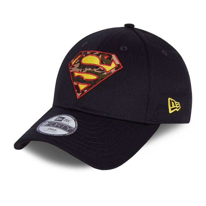 New Era 9Forty Kinder Cap - Infill SUPERMAN schwarz von New Era
