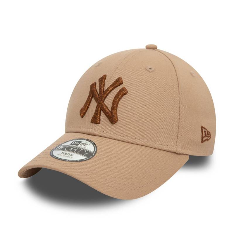 New Era 9Forty Kinder Cap - METALLIC NY Yankees beige von New Era