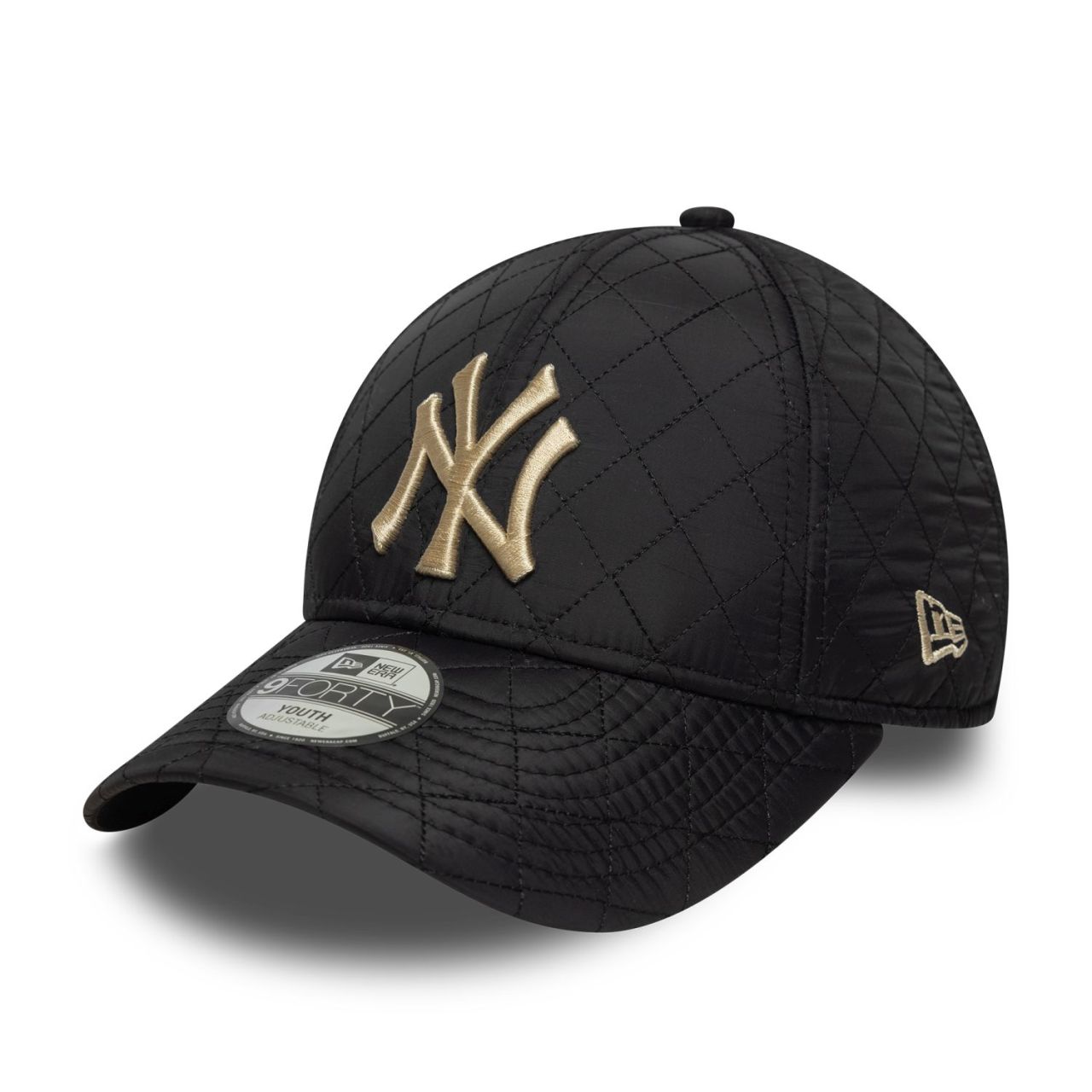 New Era 9Forty Kinder Cap - QUILTED New York Yankees schwarz von New Era